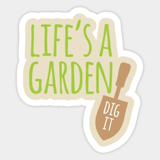 Garden Dig It Sticker